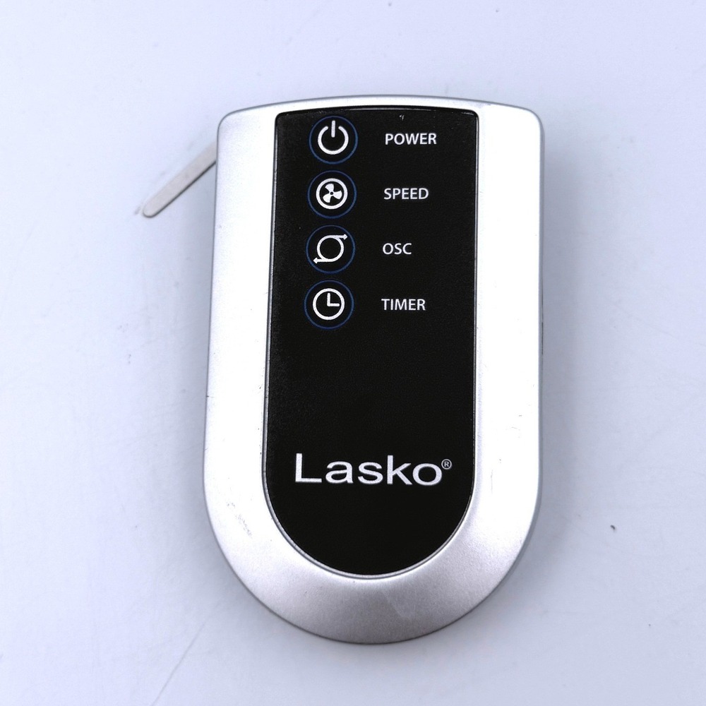 Lasko Fan Remote Control Silver Black Power Speed Osc Timer TF1200K-UL